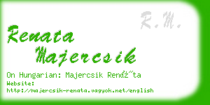 renata majercsik business card